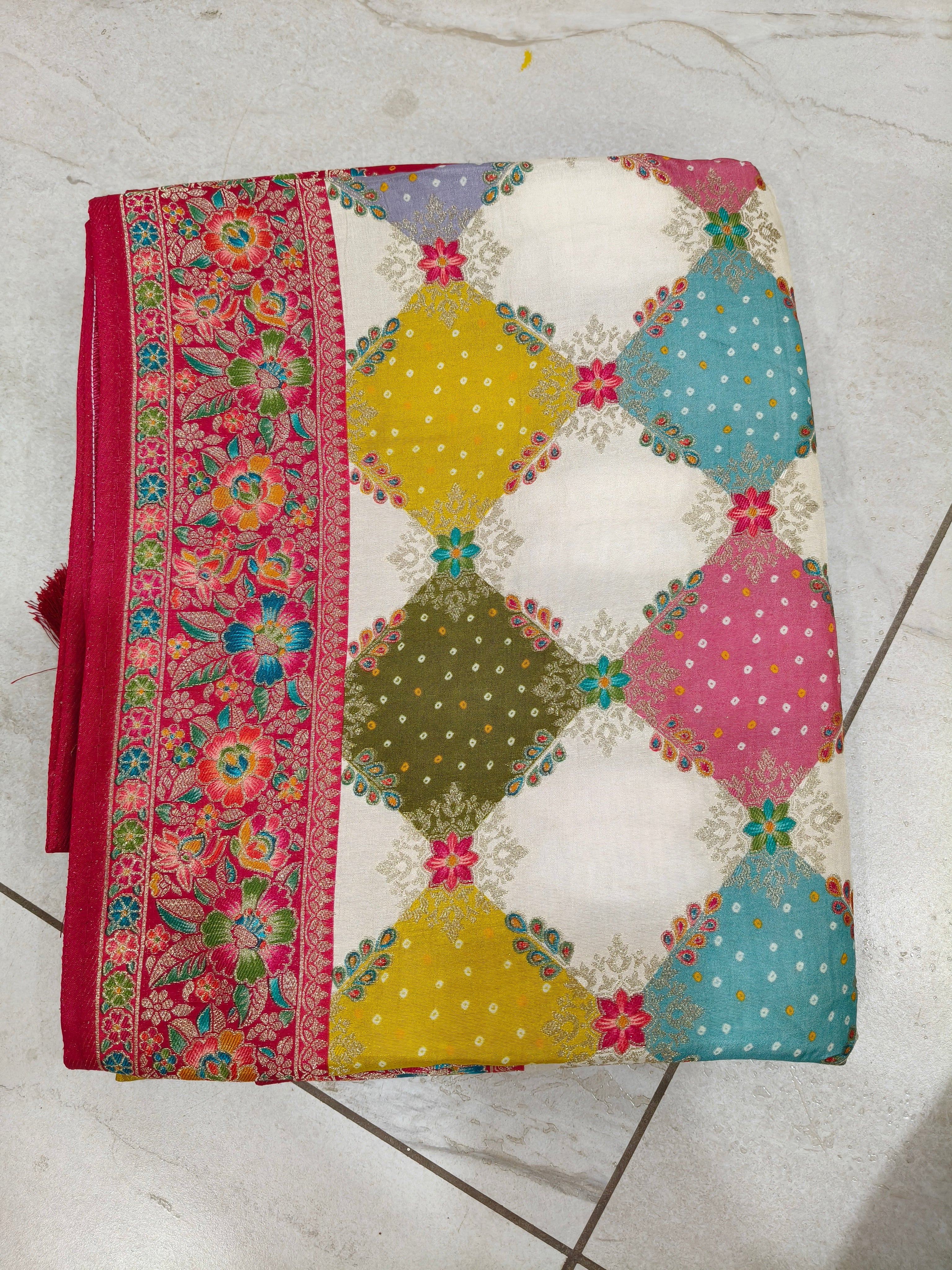 PASHMINA MEENAKARI SILK